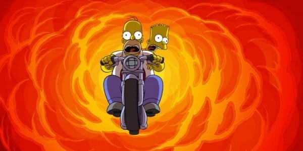 Homer and Bart in The Simpsons Movie