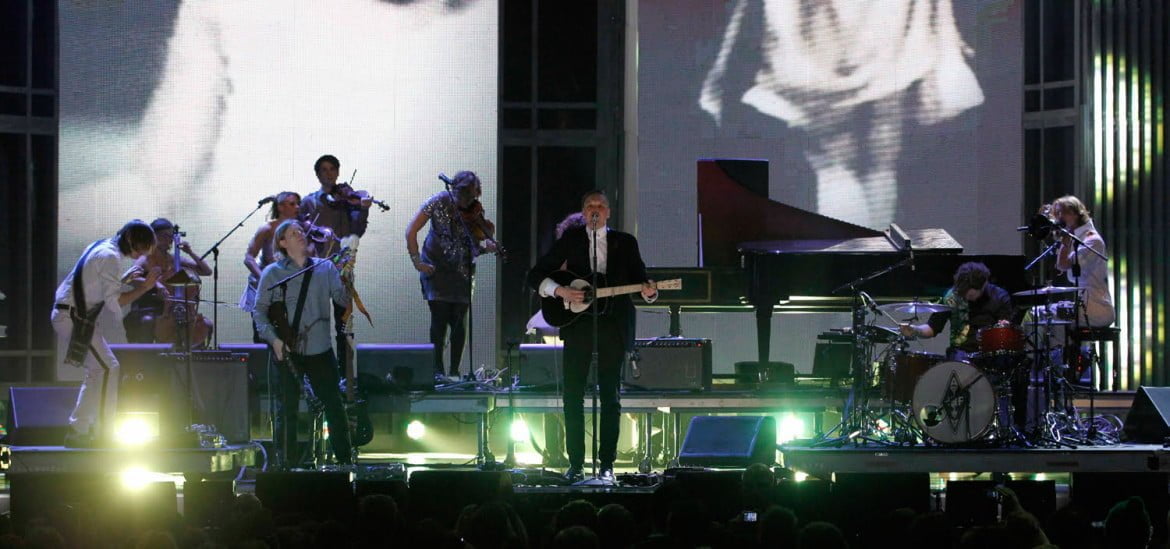 Arcade Fire perform at the 2011 Juno Awards in Toronto